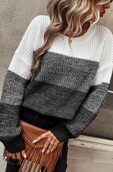 Cozy Knit Sweater- Black